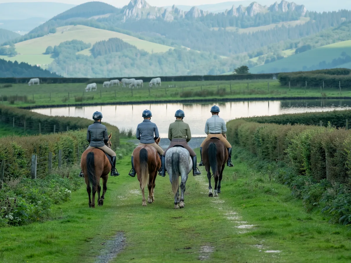 Balade à cheval en Isère, autour de Romagnieu