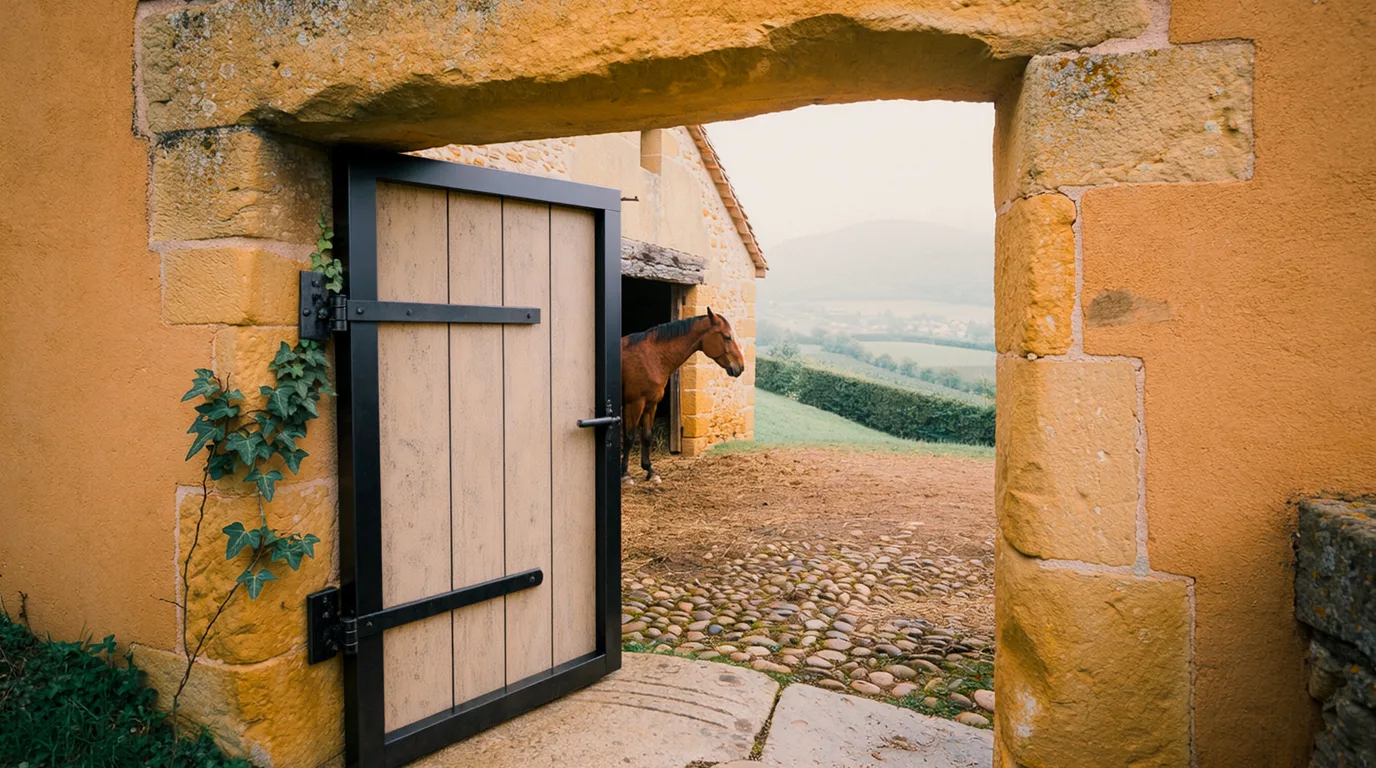 Entrée, Haras Unique, centre équestre à Romagnieu