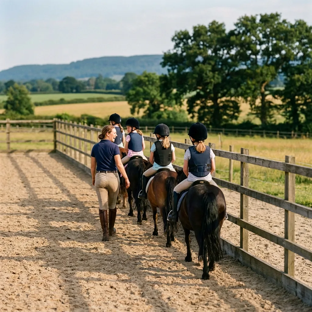 Cours de poney à Romagnieu, Isère